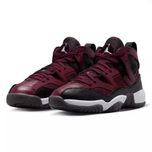 Jordan Women's Sneakers - Black and Burgundy